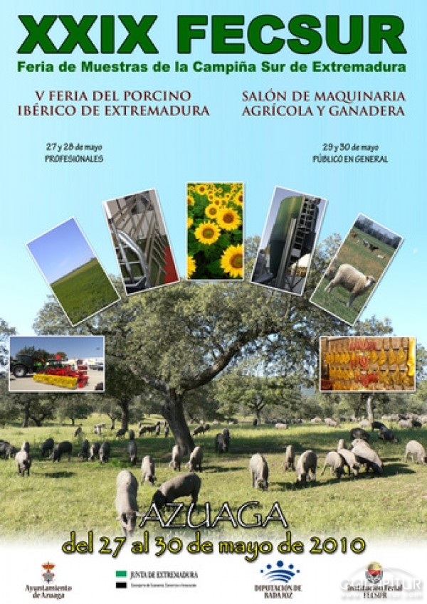 Programa XXIX Fecsur, V Feria del Porcino Ibérico en Extremadura y Salón de Maquinaria Agrícola y Ganadera 